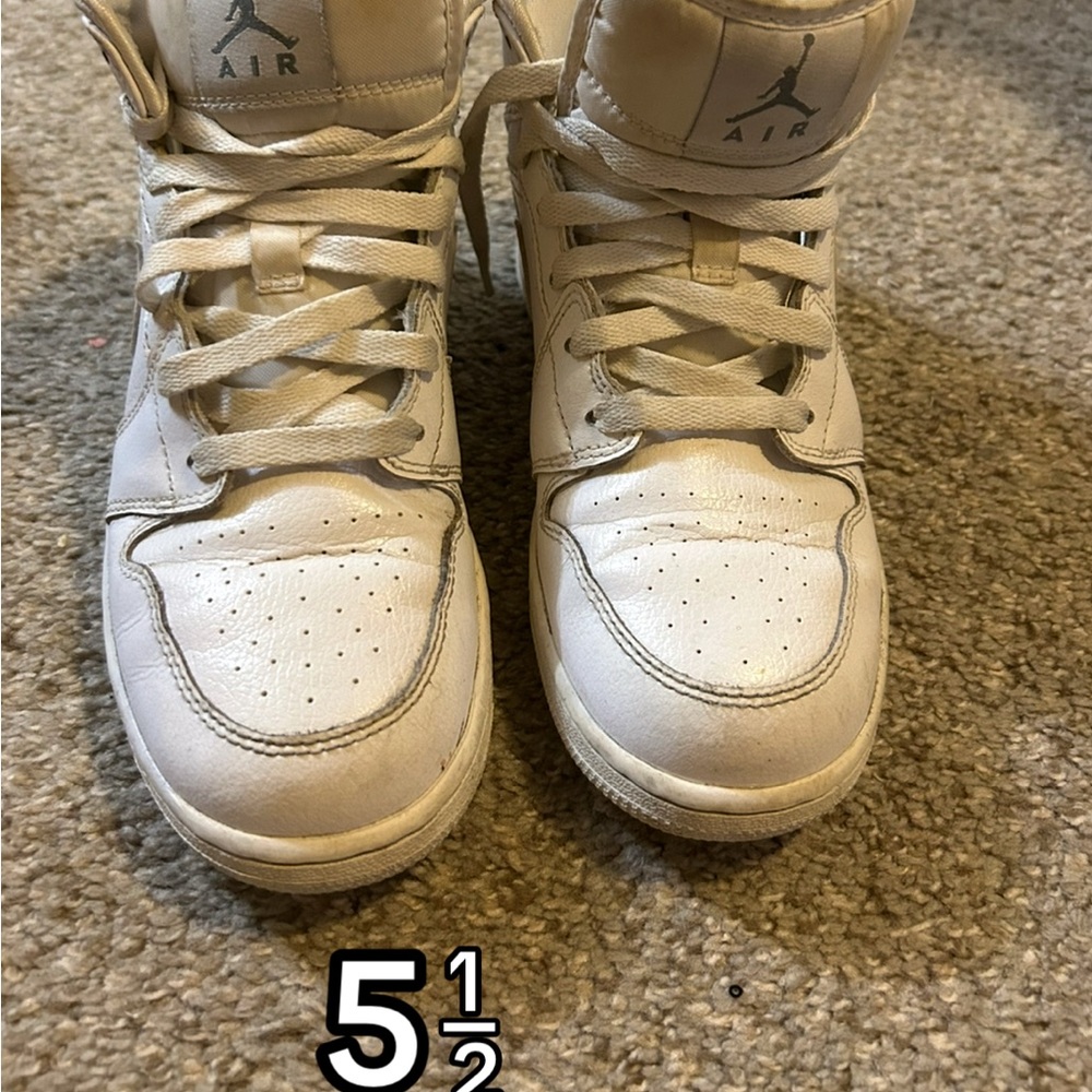 Kids Jordan Cream Sneakers
